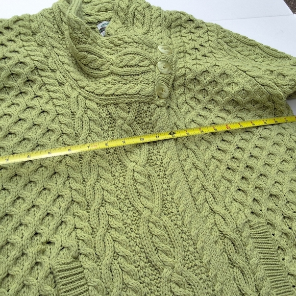 Aran Crafts Hand Knit Irish Cable Wool SweaterL - Picture 9 of 11